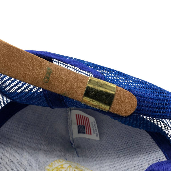 90'S AMATEUR TRAPSHOOTING Trucker Cap Mesh Cap Made in USA One Size Fits All Vintage unclear blue type Vintage Second Hand