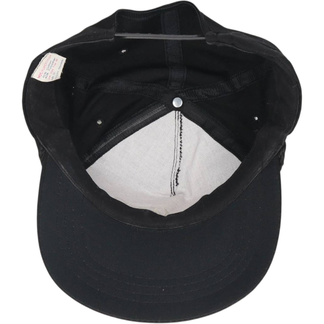 80s-90'S YUPOONG Baseball Cap, One Size Fits All, Vintage cotton black type Vintage Second Hand