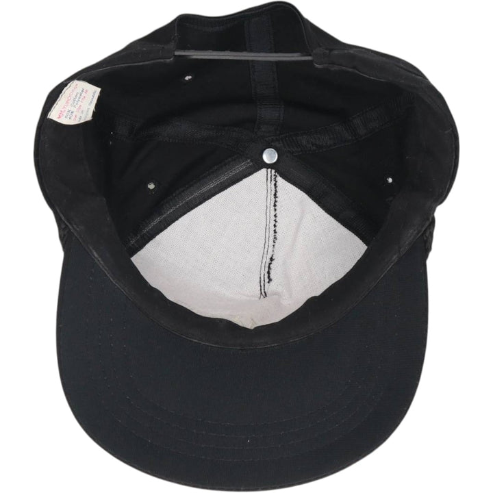 80s-90'S YUPOONG Baseball Cap, One Size Fits All, Vintage cotton black type Vintage Second Hand