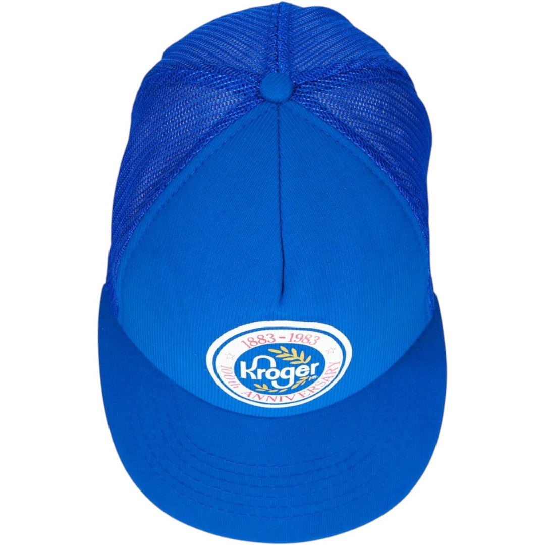 80'S Downers Kroger Advertising Mesh Cap, One Size Fits All, Vintage unclear blue type Vintage Second Hand