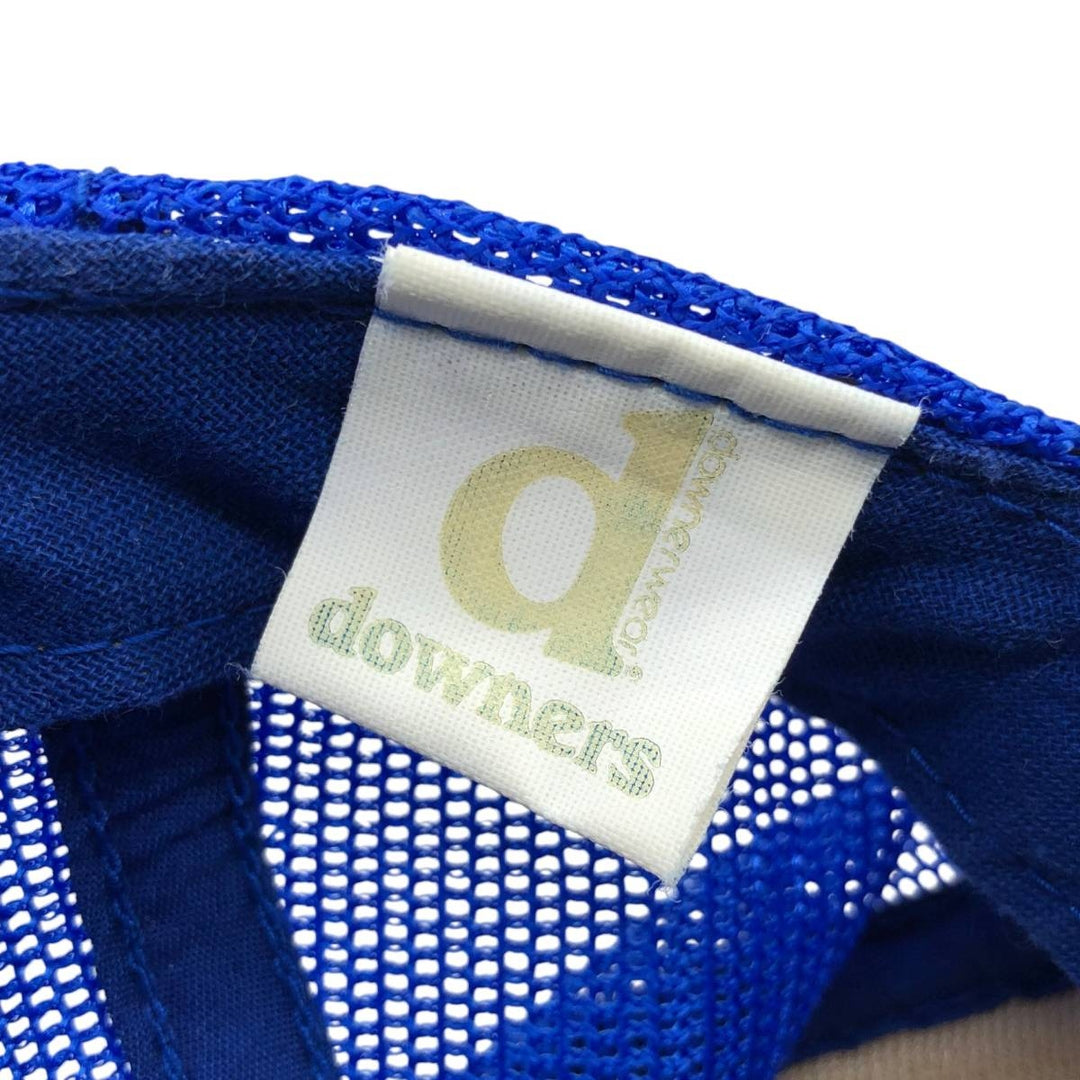 80'S Downers Kroger Advertising Mesh Cap, One Size Fits All, Vintage unclear blue type Vintage Second Hand