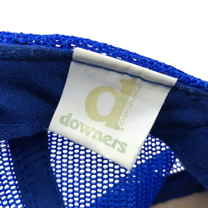 80'S Downers Kroger Advertising Mesh Cap, One Size Fits All, Vintage unclear blue type Vintage Second Hand