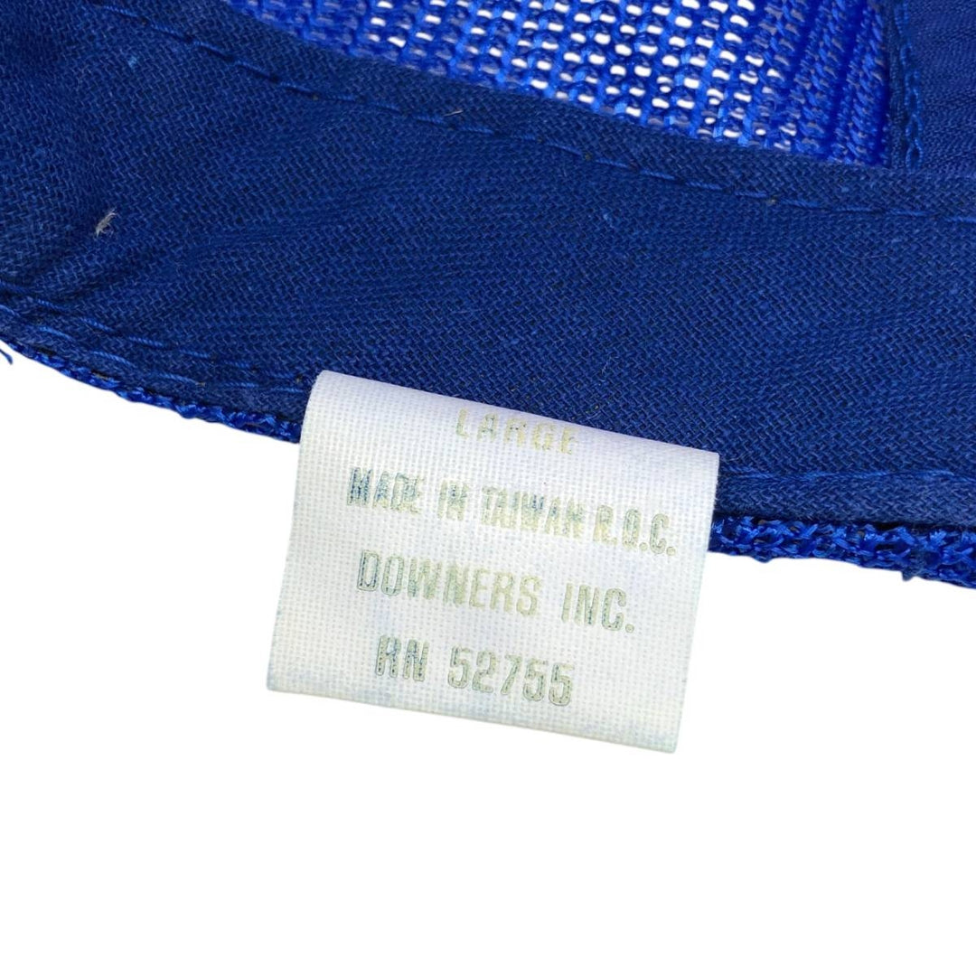 80'S Downers Kroger Advertising Mesh Cap, One Size Fits All, Vintage unclear blue type Vintage Second Hand