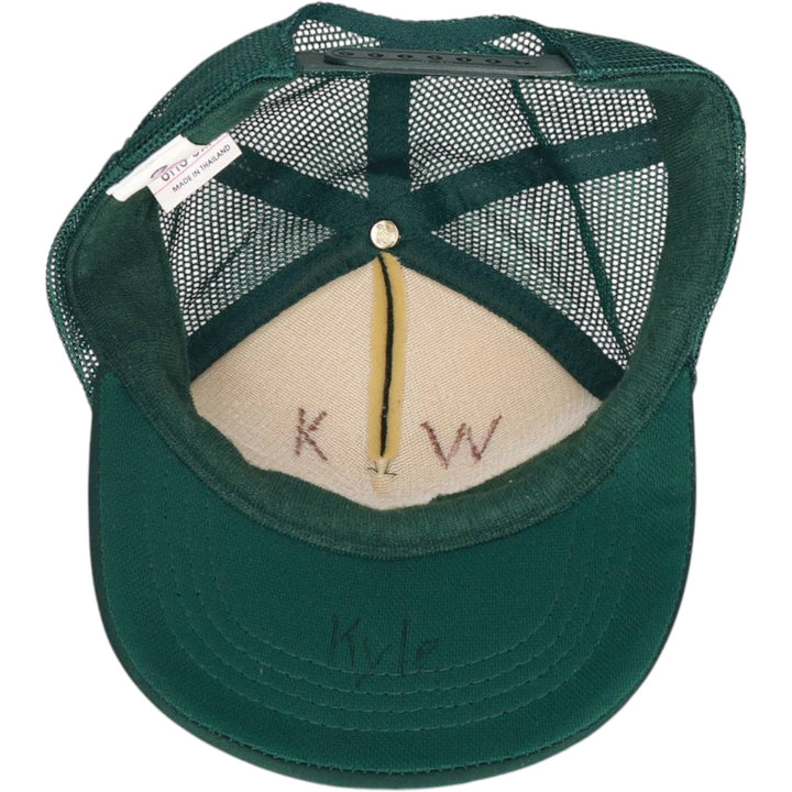 90'S Otto Trucker Cap Mesh Cap, One Size Fits All, Vintage polyester green type Vintage Second Hand