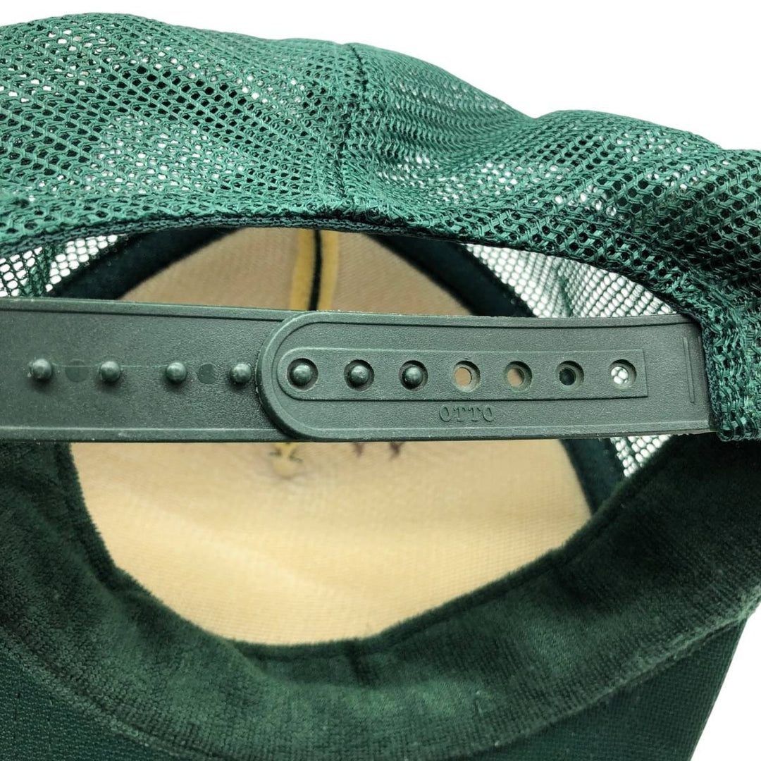 90'S Otto Trucker Cap Mesh Cap, One Size Fits All, Vintage polyester green type Vintage Second Hand