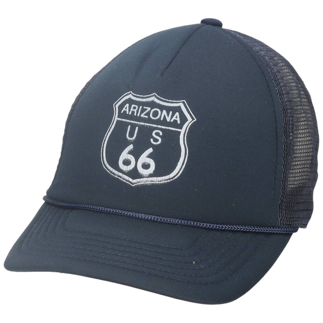Mesh cap, one size fits all. polyester navy blue type Vintage Second Hand