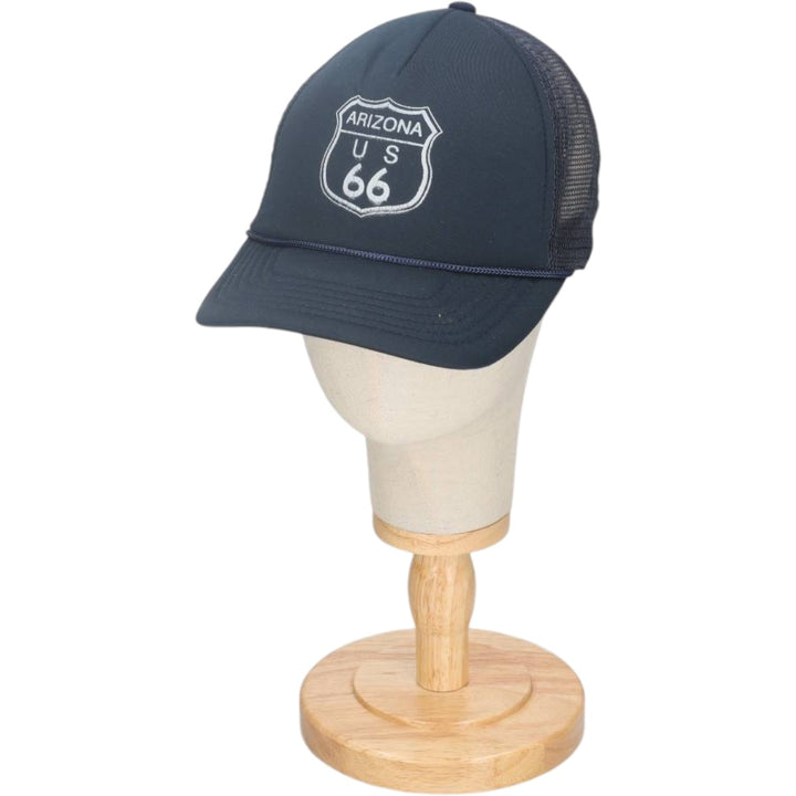 Mesh cap, one size fits all. polyester navy blue type Vintage Second Hand