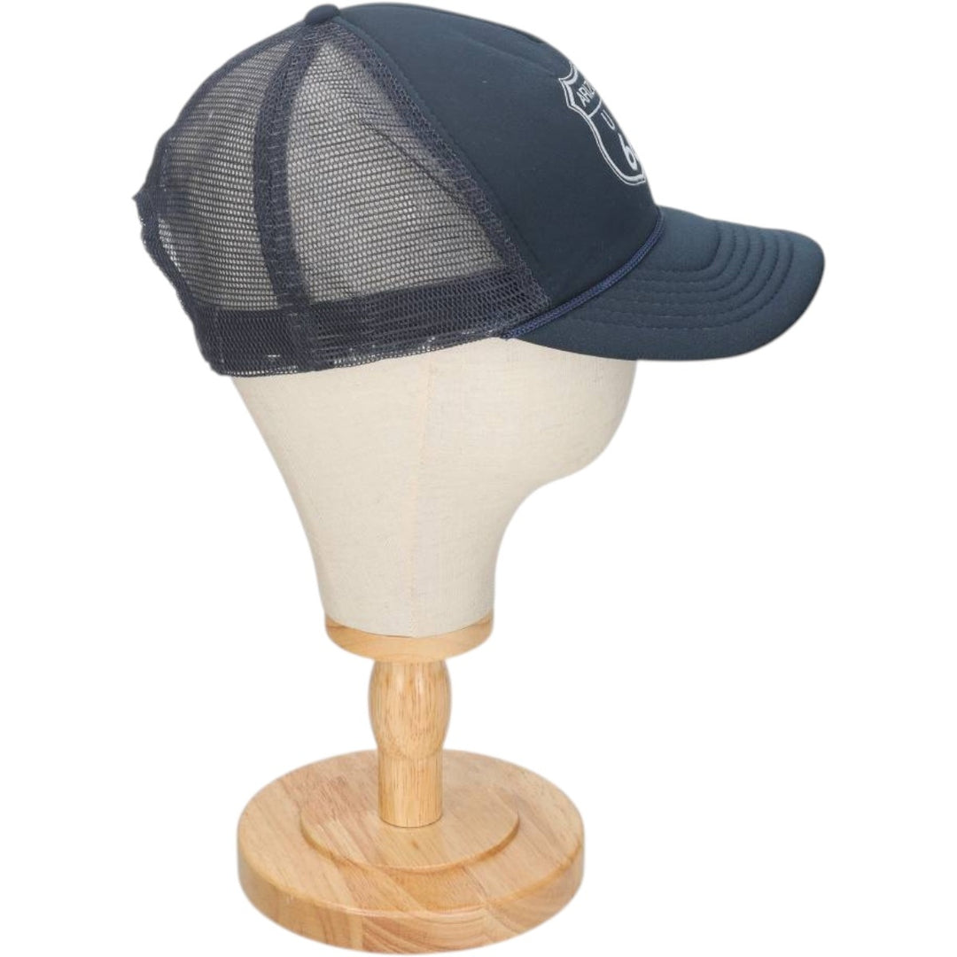 Mesh cap, one size fits all. polyester navy blue type Vintage Second Hand