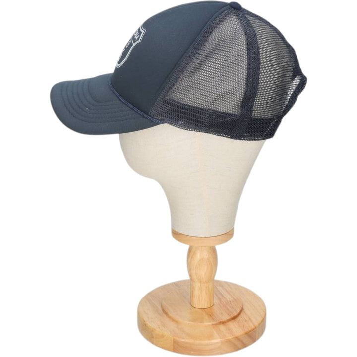 Mesh cap, one size fits all. polyester navy blue type Vintage Second Hand