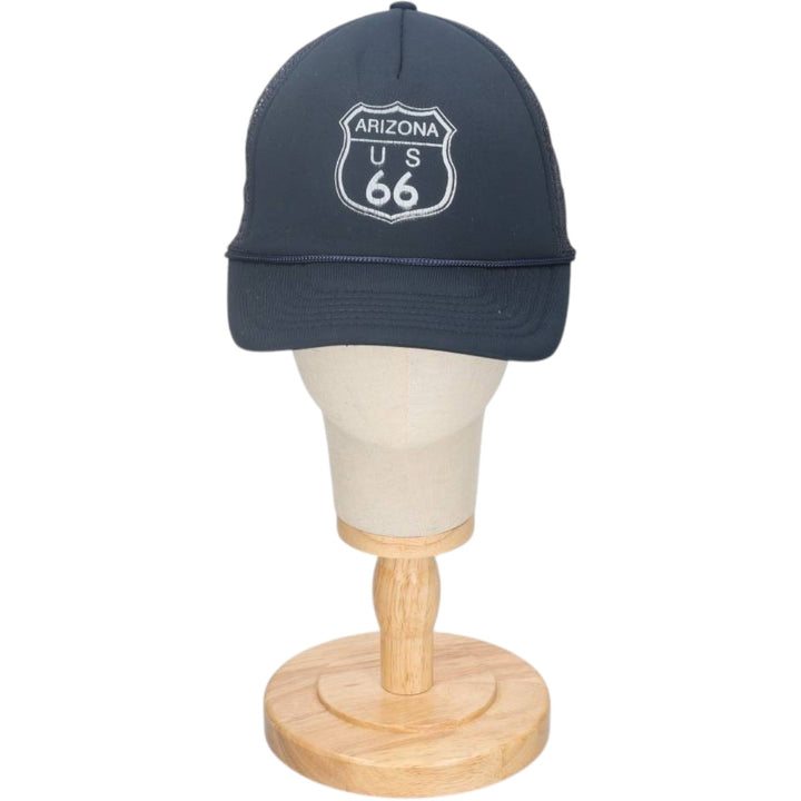 Mesh cap, one size fits all. polyester navy blue type Vintage Second Hand