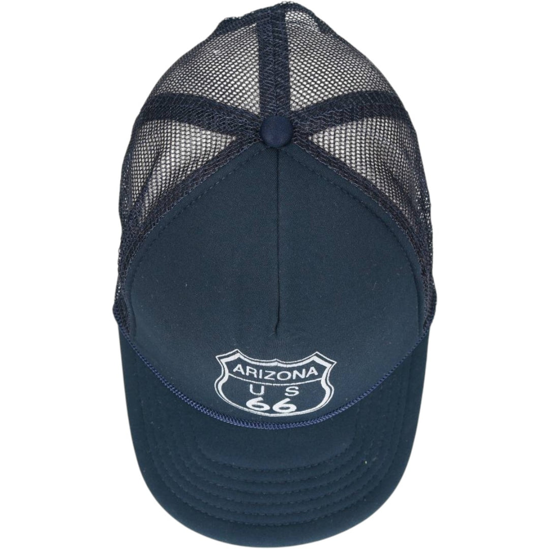 Mesh cap, one size fits all. polyester navy blue type Vintage Second Hand