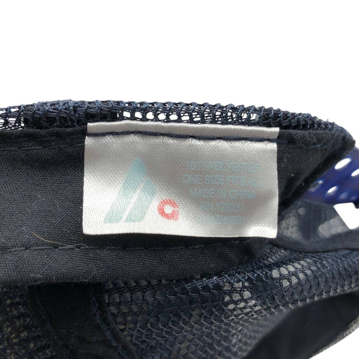 Mesh cap, one size fits all. polyester navy blue type Vintage Second Hand