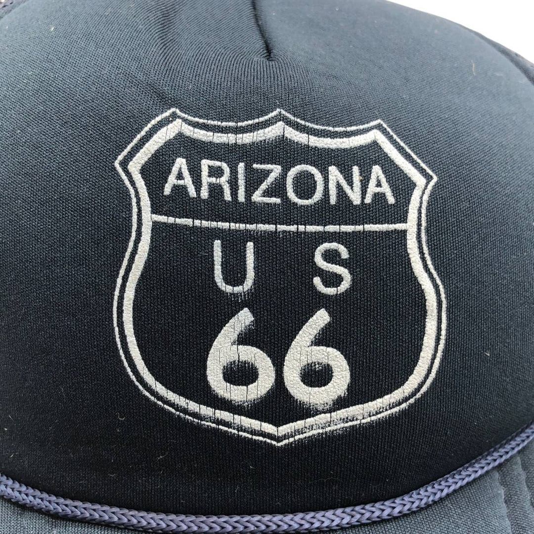 Mesh cap, one size fits all. polyester navy blue type Vintage Second Hand