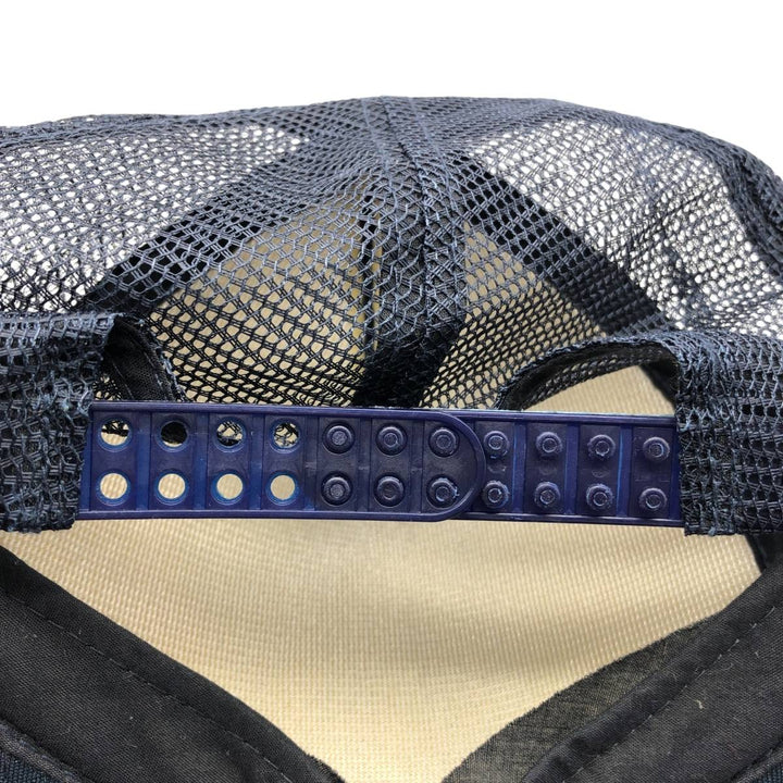 Mesh cap, one size fits all. polyester navy blue type Vintage Second Hand