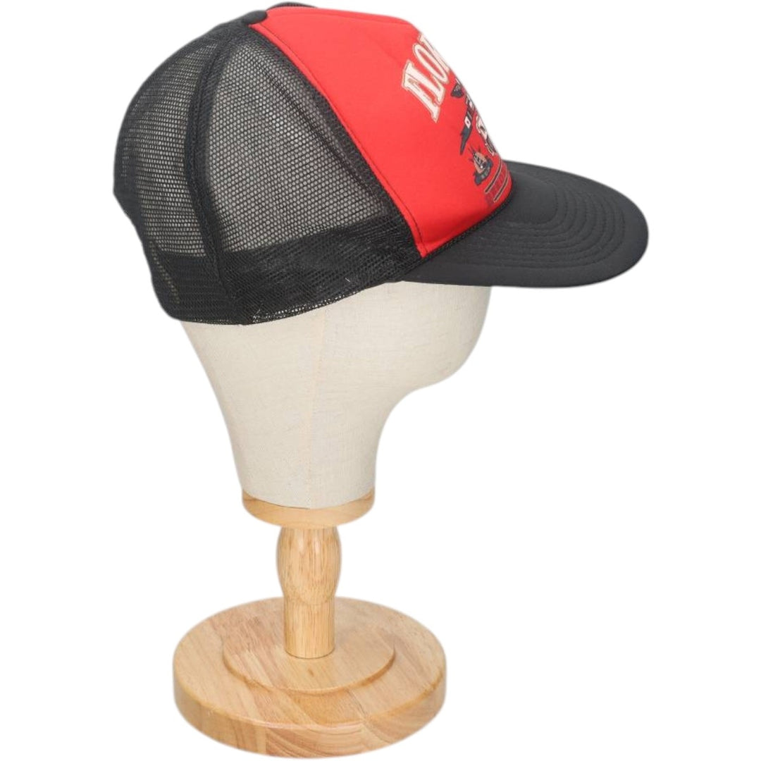 80s-90'S MOHR'S Trucker Cap Mesh Cap, One Size Fits All, Vintage unclear black type Vintage Second Hand