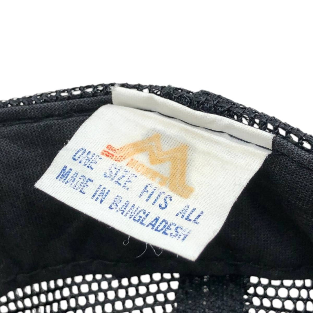 80s-90'S MOHR'S Trucker Cap Mesh Cap, One Size Fits All, Vintage unclear black type Vintage Second Hand