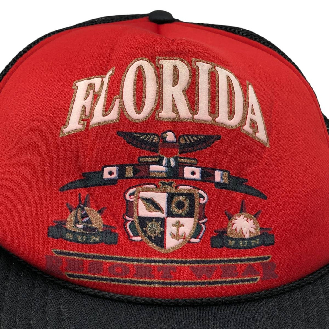 80s-90'S MOHR'S Trucker Cap Mesh Cap, One Size Fits All, Vintage unclear black type Vintage Second Hand