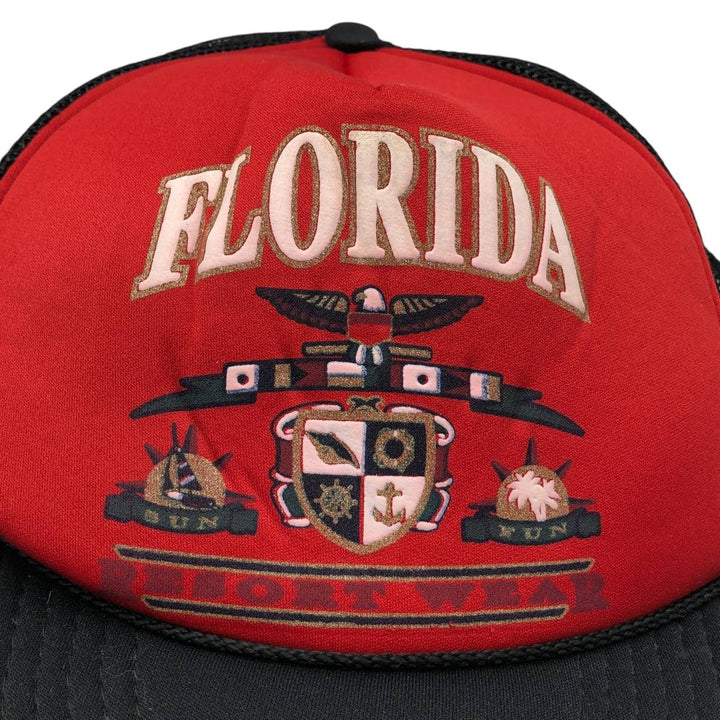 80s-90'S MOHR'S Trucker Cap Mesh Cap, One Size Fits All, Vintage unclear black type Vintage Second Hand