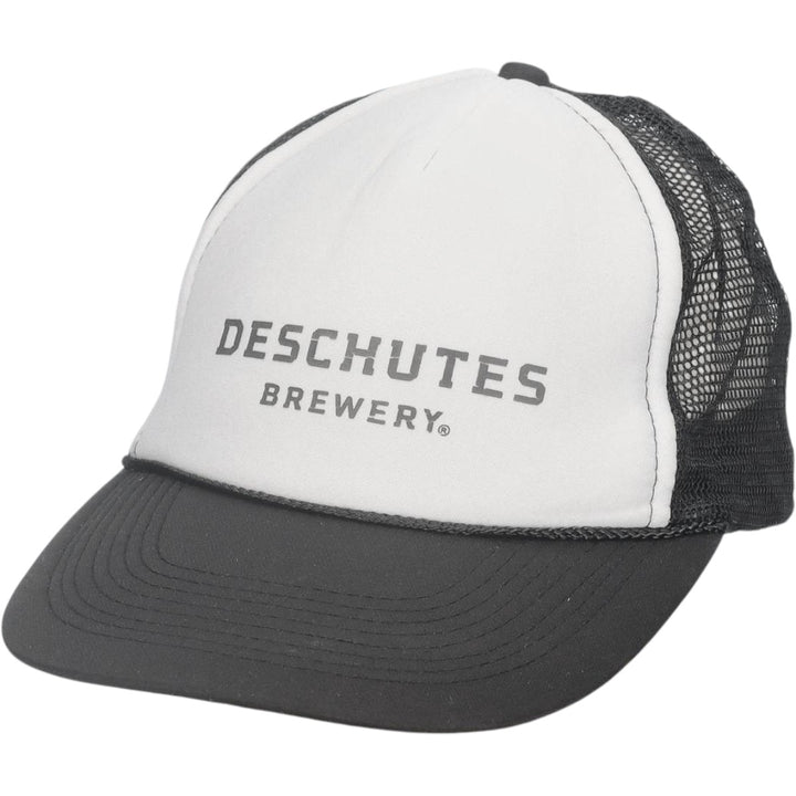 ~90'S Otto Deschütz Two-Tone Advertising Trucker Cap Mesh Cap (One Size Fits All) polyester white type Vintage Second Hand