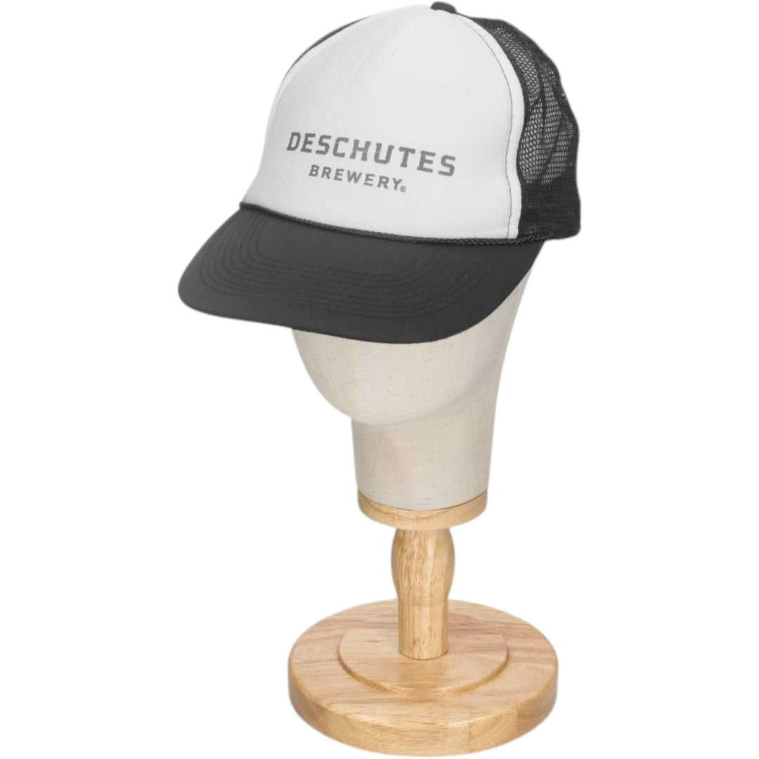 ~90'S Otto Deschütz Two-Tone Advertising Trucker Cap Mesh Cap (One Size Fits All) polyester white type Vintage Second Hand