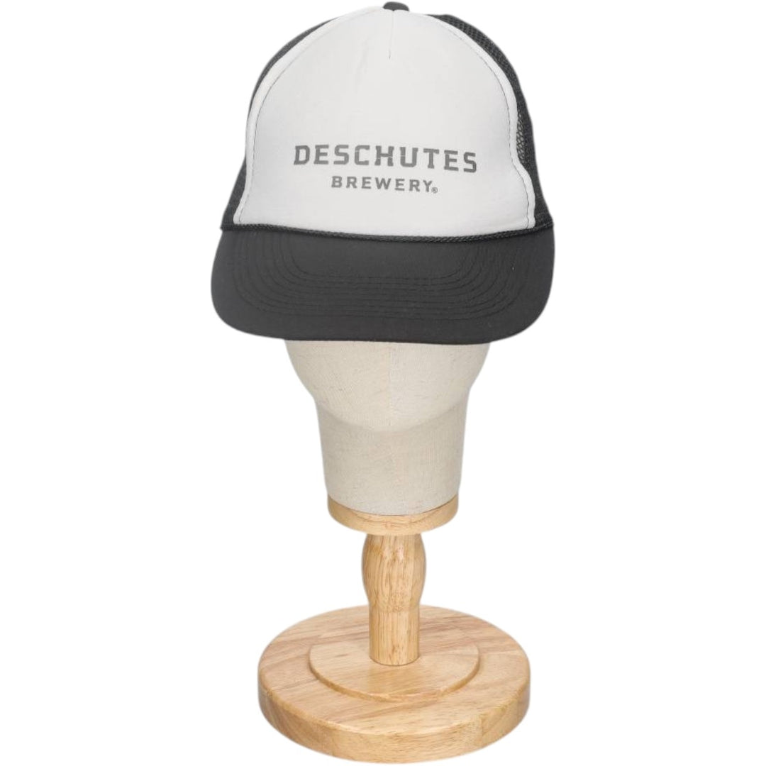 ~90'S Otto Deschütz Two-Tone Advertising Trucker Cap Mesh Cap (One Size Fits All) polyester white type Vintage Second Hand