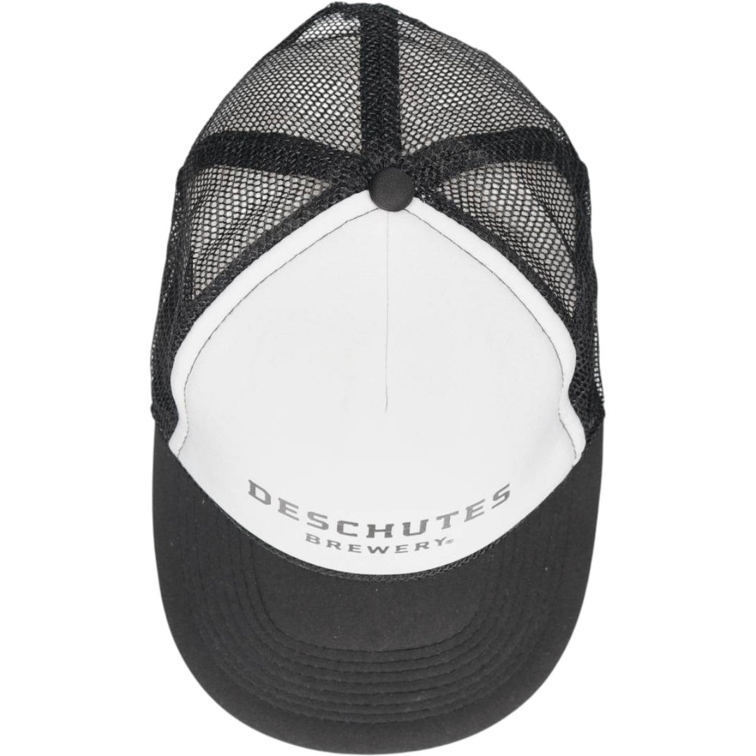 ~90'S Otto Deschütz Two-Tone Advertising Trucker Cap Mesh Cap (One Size Fits All) polyester white type Vintage Second Hand