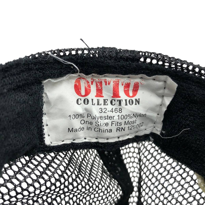 ~90'S Otto Deschütz Two-Tone Advertising Trucker Cap Mesh Cap (One Size Fits All) polyester white type Vintage Second Hand