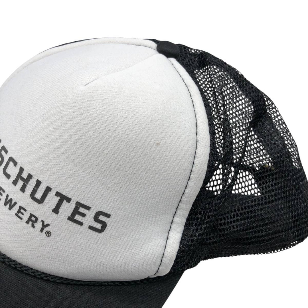 ~90'S Otto Deschütz Two-Tone Advertising Trucker Cap Mesh Cap (One Size Fits All) polyester white type Vintage Second Hand