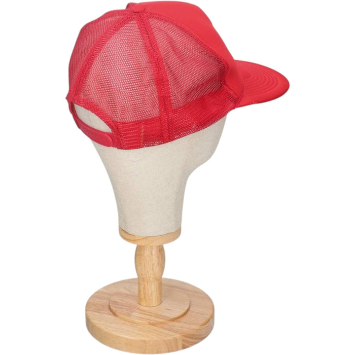 Trucker cap, mesh cap, free size polyester red type Vintage Second Hand