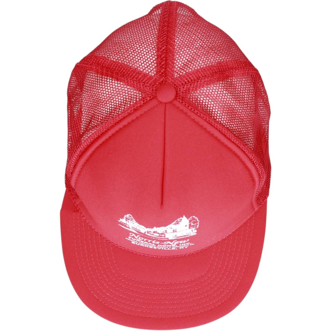 Trucker cap, mesh cap, free size polyester red type Vintage Second Hand