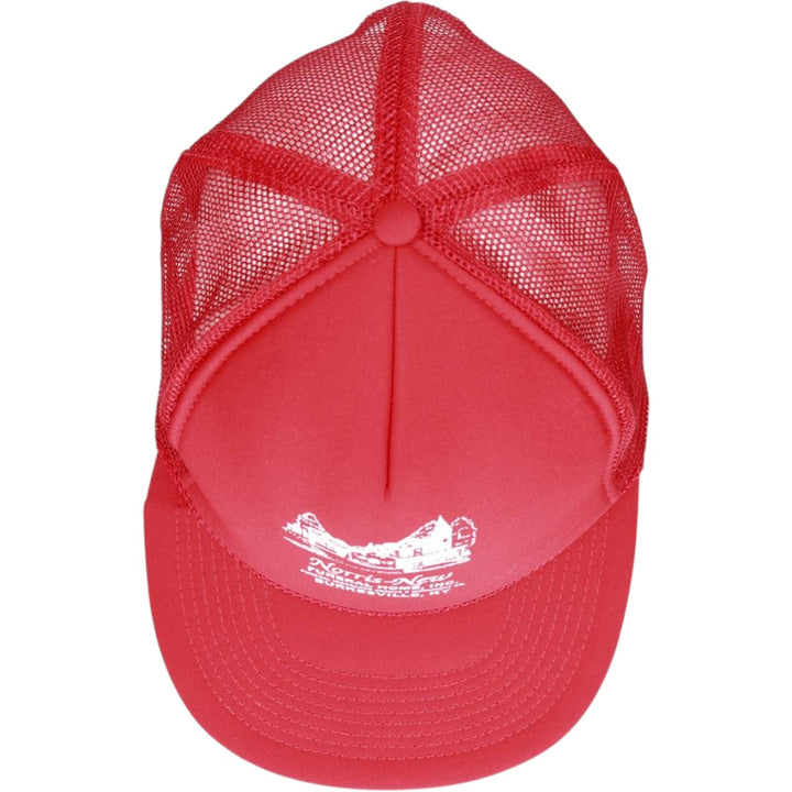 Trucker cap, mesh cap, free size polyester red type Vintage Second Hand