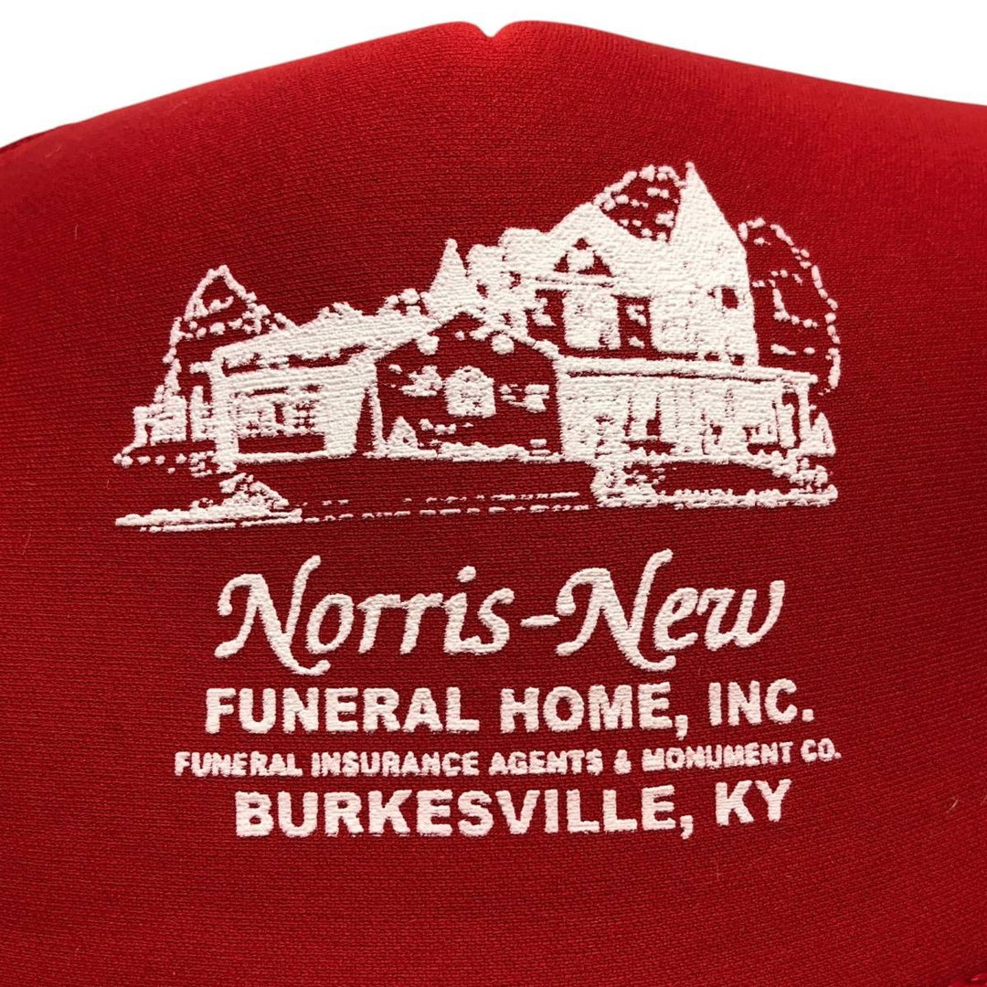 Trucker cap, mesh cap, free size polyester red type Vintage Second Hand