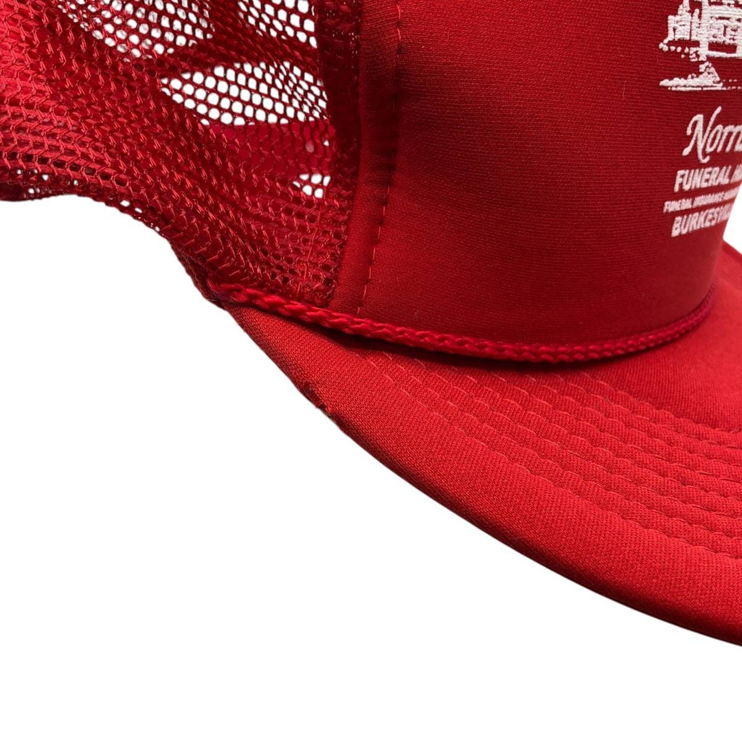 Trucker cap, mesh cap, free size polyester red type Vintage Second Hand