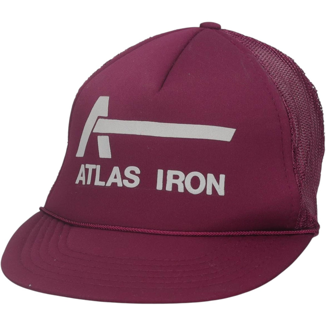 THE MADHATTER Trucker Cap, Mesh Cap, One Size Fits All polyester wine-red Vintage Second Hand