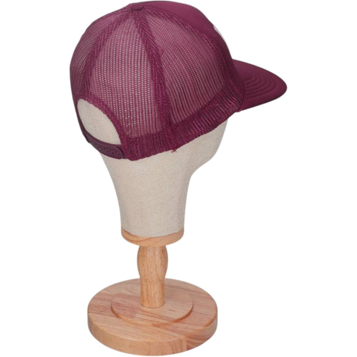 THE MADHATTER Trucker Cap, Mesh Cap, One Size Fits All polyester wine-red Vintage Second Hand