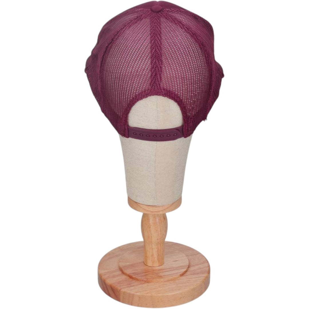 THE MADHATTER Trucker Cap, Mesh Cap, One Size Fits All polyester wine-red Vintage Second Hand