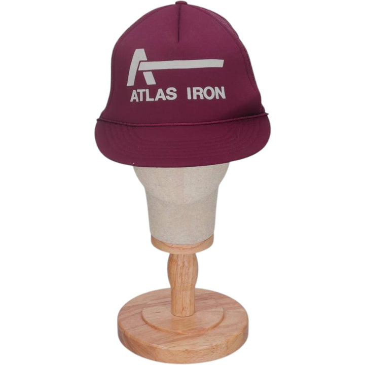 THE MADHATTER Trucker Cap, Mesh Cap, One Size Fits All polyester wine-red Vintage Second Hand