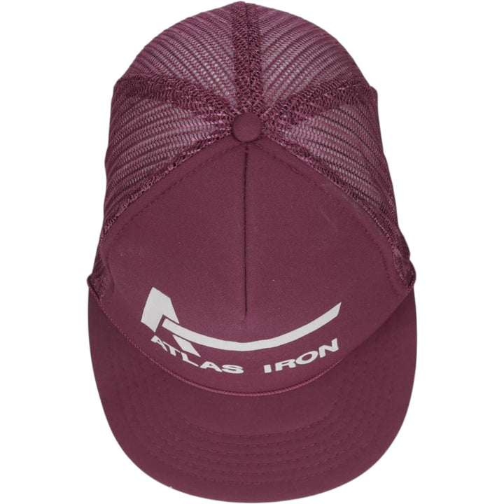 THE MADHATTER Trucker Cap, Mesh Cap, One Size Fits All polyester wine-red Vintage Second Hand