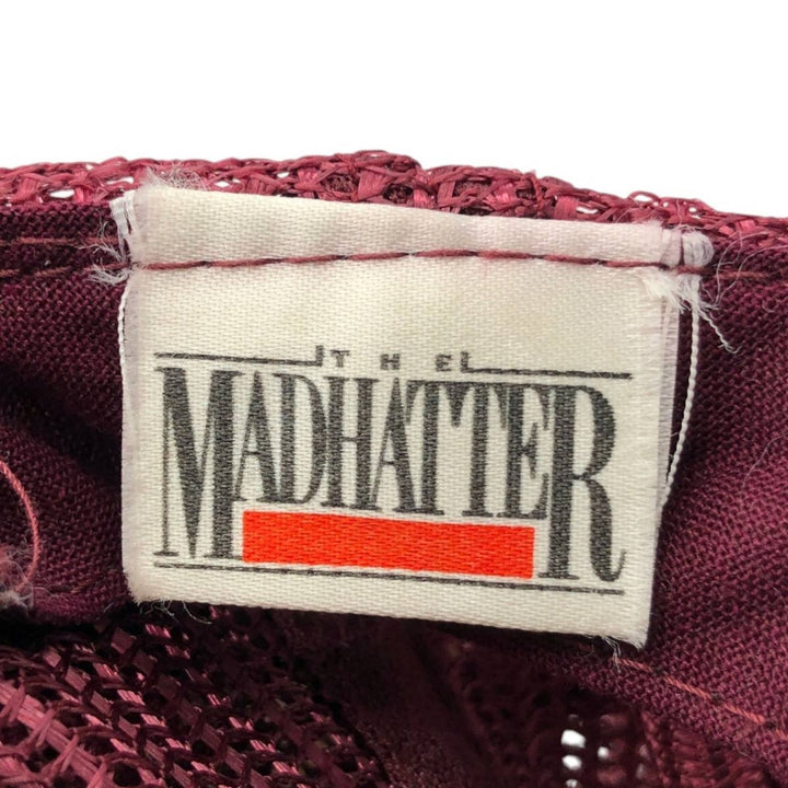THE MADHATTER Trucker Cap, Mesh Cap, One Size Fits All polyester wine-red Vintage Second Hand