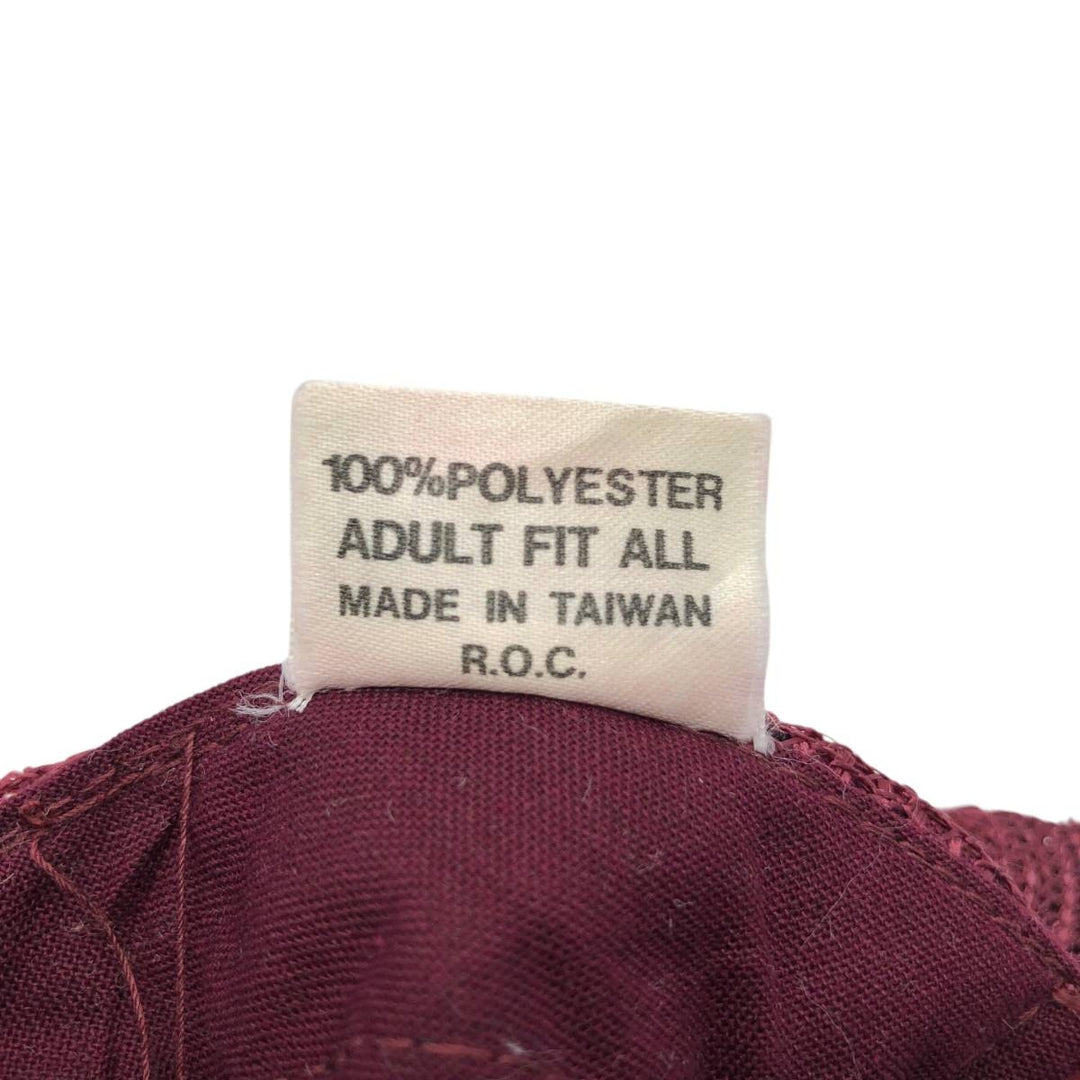 THE MADHATTER Trucker Cap, Mesh Cap, One Size Fits All polyester wine-red Vintage Second Hand