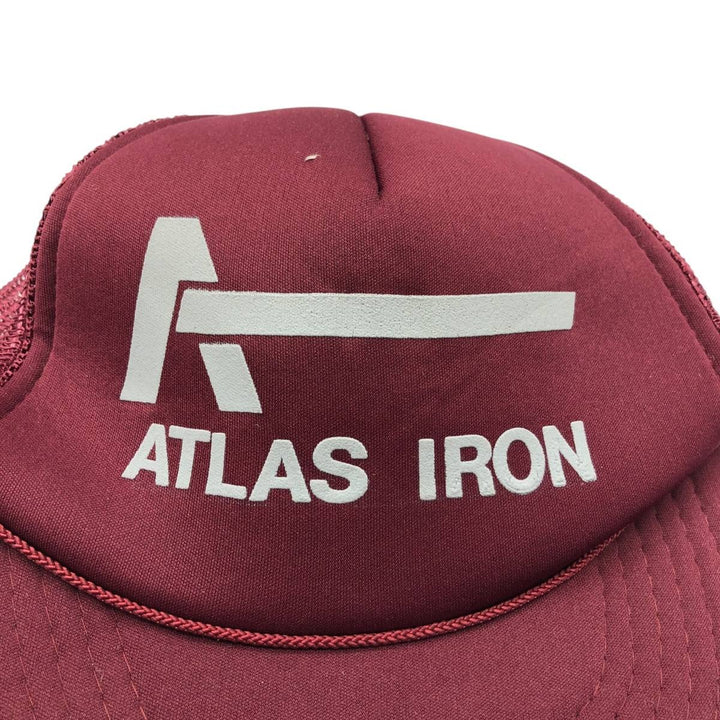 THE MADHATTER Trucker Cap, Mesh Cap, One Size Fits All polyester wine-red Vintage Second Hand