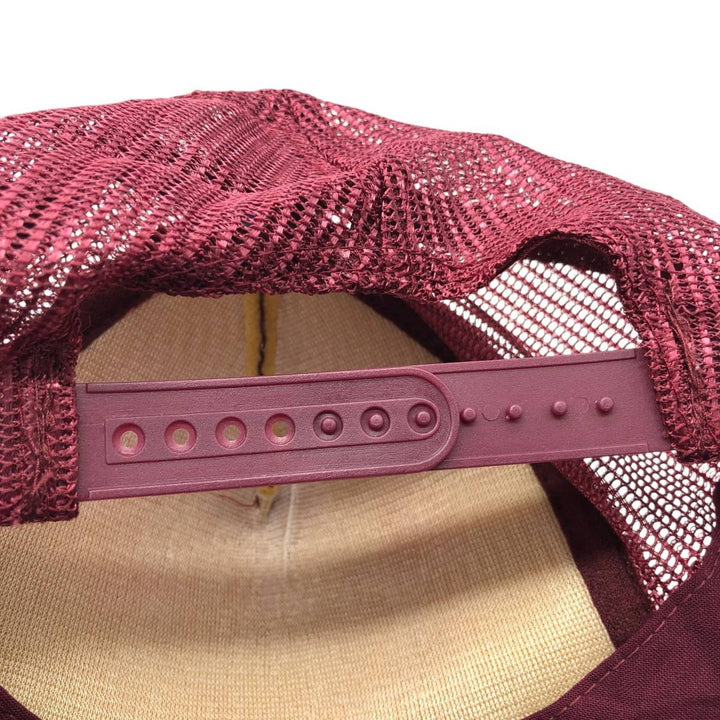 THE MADHATTER Trucker Cap, Mesh Cap, One Size Fits All polyester wine-red Vintage Second Hand