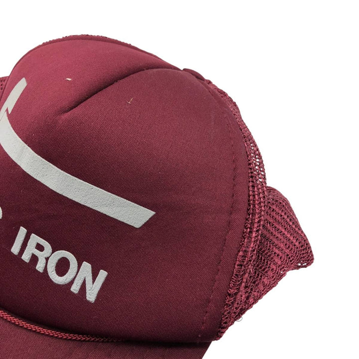 THE MADHATTER Trucker Cap, Mesh Cap, One Size Fits All polyester wine-red Vintage Second Hand