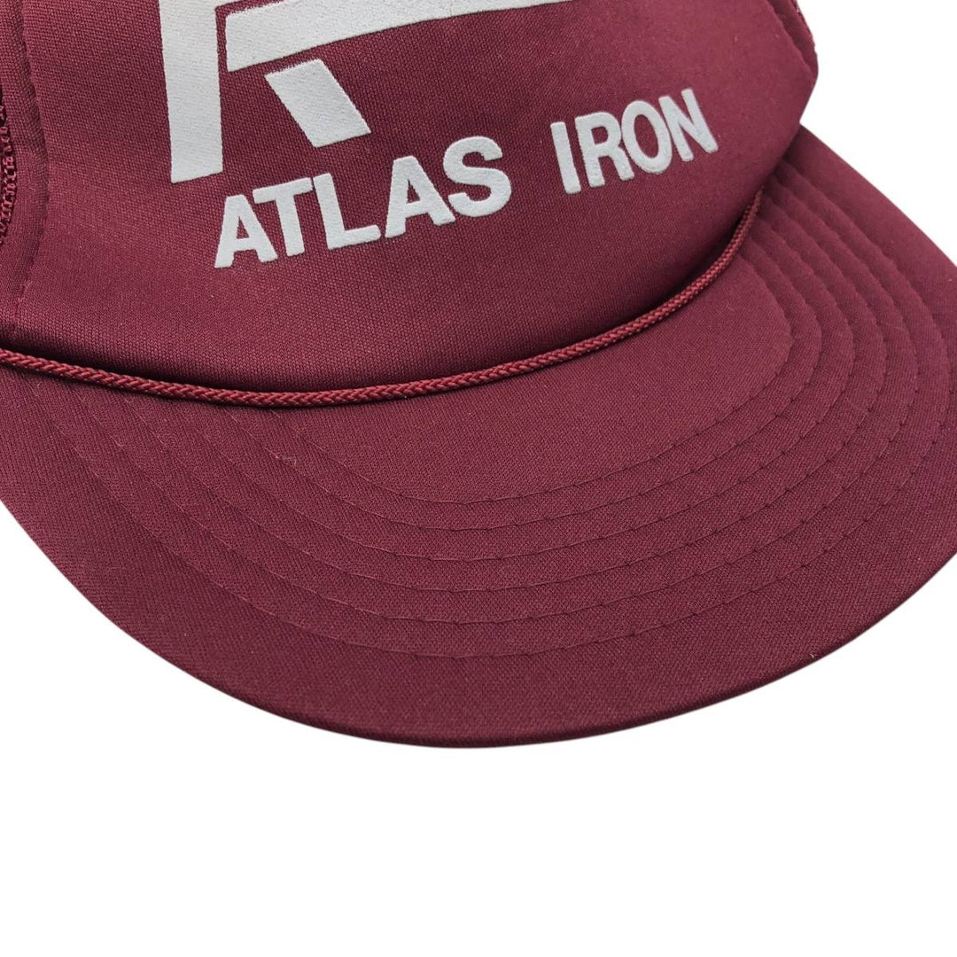 THE MADHATTER Trucker Cap, Mesh Cap, One Size Fits All polyester wine-red Vintage Second Hand