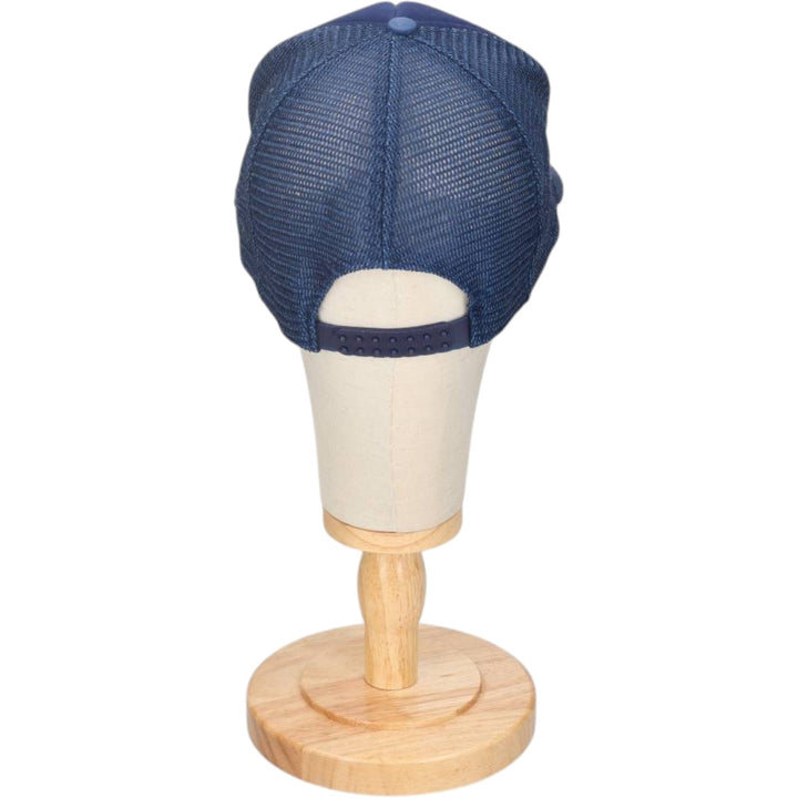 80s-90'S SAN SUN Trucker Cap Mesh Cap, One Size Fits All, Vintage cotton navy blue type Vintage Second Hand