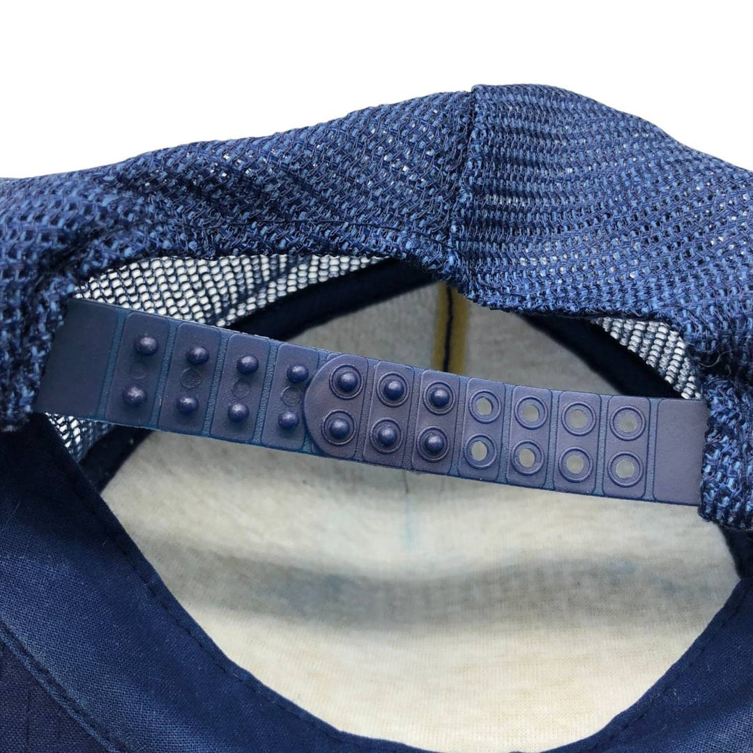 80s-90'S SAN SUN Trucker Cap Mesh Cap, One Size Fits All, Vintage cotton navy blue type Vintage Second Hand