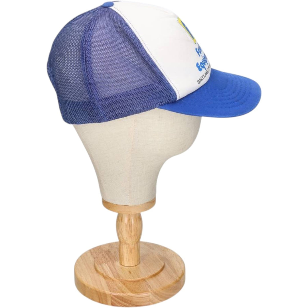 YUPOONG Foulger Equipment Co. Advertising Trucker Cap Mesh Cap One Size Fits All Vintage cotton blue type Vintage Second Hand