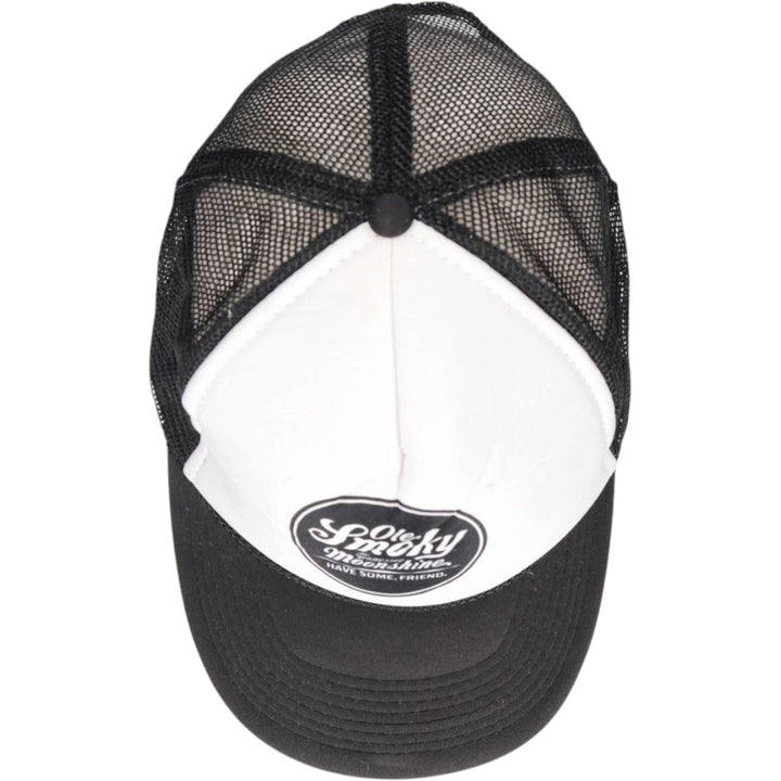 90s-00'S NISSUN Advertising Trucker Cap Mesh Cap One Size Fits All Vintage unclear black type Vintage Second Hand