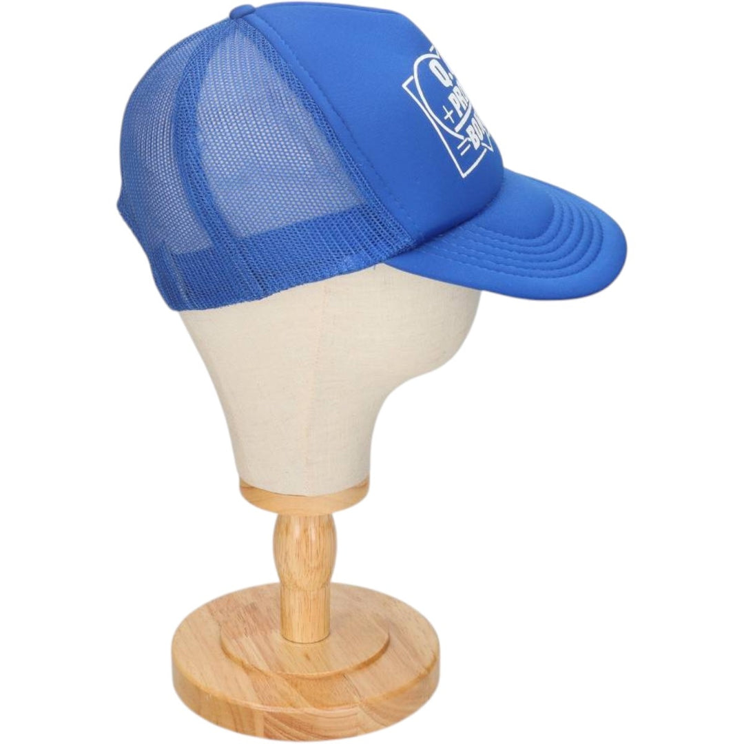 90'S Athletic Headwear Trucker Cap Mesh Cap One Size Fits All Vintage polyester blue type Vintage Second Hand