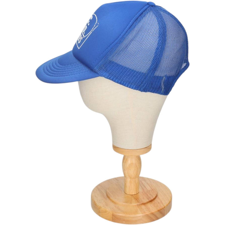 90'S Athletic Headwear Trucker Cap Mesh Cap One Size Fits All Vintage polyester blue type Vintage Second Hand
